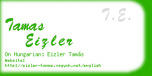 tamas eizler business card